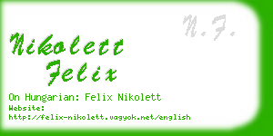 nikolett felix business card